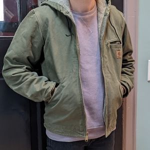 Olive Carhartt Coat - Small